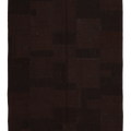 Vintage Turkish Area Rug 5x8 ft — Brown Patchwork (No. 46604)