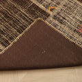 Vintage Turkish Area Rug 5x8 ft — Brown Patchwork