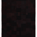 Vintage Turkish Area Rug 6x7 ft — Black Patchwork