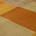 Vintage Turkish Area Rug 6x9 ft — Orange & Beige Patchwork