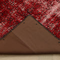 Vintage Turkish Area Rug 5x8 ft — Red & Black Patchwork