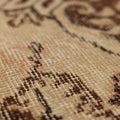 Vintage Isparta Turkish Area Rug 5x9 ft — Pink & Brown Floral (No. 46657)