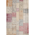 Vintage Turkish Area Rug 5x11 ft — Mixcolor Patchwork