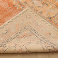 Vintage Manisa Turkish Area Rug 5x9 ft — Orange & Blue Floral