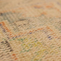 Vintage Manisa Turkish Area Rug 4x8 ft — Beige & Orange Distressed