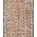 Vintage Isparta Turkish Area Rug 5x9 ft — Orange & Beige Floral
