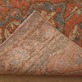 Vintage Southeastern Persian Style Runner Rug 2x10 ft — Red & Blue Floral