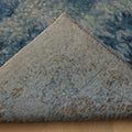 Vintage Manisa Turkish Area Rug 6x9 ft — Blue & Gray Overdyed (No. 47691)