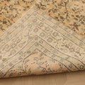 Vintage Isparta Turkish Area Rug 7x10 ft — Beige & Brown Floral (No. 47927)