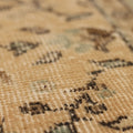 Vintage Isparta Turkish Area Rug 7x10 ft — Beige & Brown Floral (No. 47927)