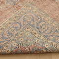 Vintage Isparta Turkish Area Rug 7x10 ft — Pink & Blue Distressed