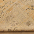 Vintage Manisa Turkish Area Rug 5x7 ft — Orange & Beige Floral