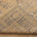 Vintage Manisa Turkish Area Rug 7x10 ft — Beige & Blue Floral