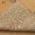 Vintage Isparta Turkish Area Rug 7x11 ft — Beige & Blue Floral (No. 48176)