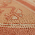 Vintage Muğla Turkish Area Rug 5x7 ft — Orange & Beige Floral