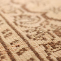 Vintage Manisa Turkish Area Rug 6x9 ft — Beige & Brown Floral