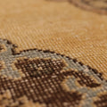 Vintage Konya Turkish Runner Rug 3x12 ft — Beige & Brown Geometric