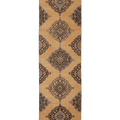 Vintage Konya Turkish Runner Rug 3x12 ft — Beige & Brown Geometric