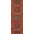 Vintage Konya Turkish Runner Rug 3x11 ft — Red & Brown Floral