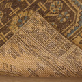 Vintage Konya Turkish Runner Rug 2x10 ft — Beige & Brown Floral
