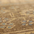 Vintage Konya Turkish Runner Rug 2x10 ft — Beige & Brown Floral