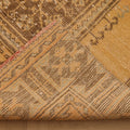 Vintage Konya Turkish Runner Rug 4x12 ft — Beige & Brown Floral