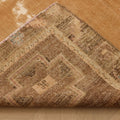 Vintage Van Turkish Area Rug 6x13 ft — Beige & Brown Distressed