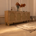 Hand-woven vintage Isparta rug in white and beige with floral patterns, 3x6 ft wool and cotton blend in a farmhouse room.