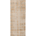 Vintage Isparta Turkish Runner Rug 3x9 ft — Orange & Beige Floral