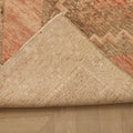 Vintage Malatya Turkish Runner Rug 2x10 ft — Brown & Pink Geometric
