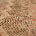 Vintage Malatya Turkish Runner Rug 2x10 ft — Brown & Pink Geometric