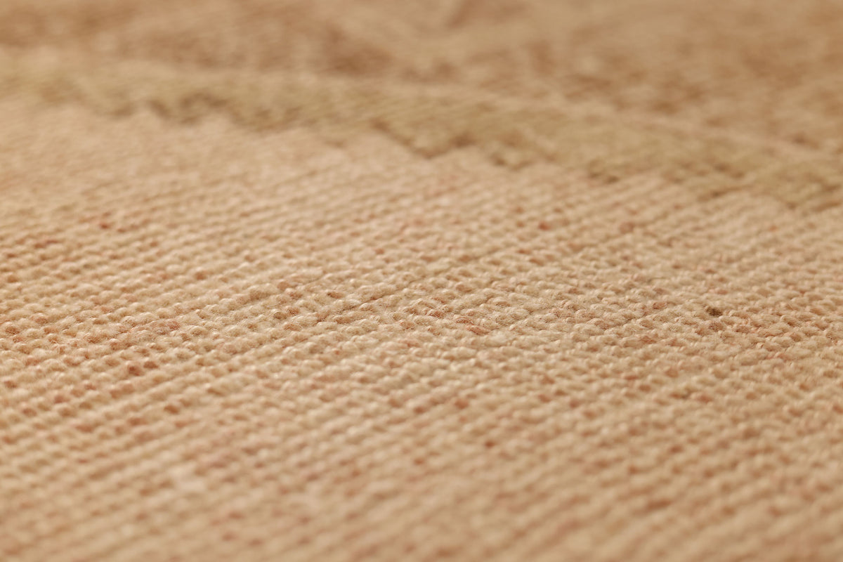 Vintage Malatya Turkish Runner Rug 2x11 ft — Beige & Brown Geometric (No. 49372)