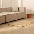 Vintage Malatya Turkish Doormat 2x4 ft — Beige Geometric