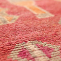 Vintage Southeastern Persian Style Runner Rug 3x10 ft — Red & Orange Geometric