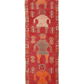 Vintage Southeastern Persian Style Runner Rug 3x10 ft — Red & Orange Geometric