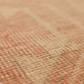 Vintage Malatya Turkish Doormat Rug 2x4 ft — Beige & Orange Geometric