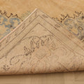 Vintage Manisa Turkish Area Rug 6x9 ft — Beige & Blue Floral (No. 50581)
