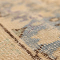 Vintage Manisa Turkish Area Rug 6x9 ft — Beige & Blue Floral (No. 50581)