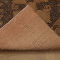 Vintage Malatya Turkish Runner Rug 3x12 ft — Orange & Brown Geometric (No. 51006)