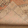 Vintage Nevşehir Turkish Area Rug 4x7 ft — Orange & Beige Geometric
