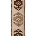 Vintage Southeastern Persian Style Kilim Runner Rug 3x11 ft — Beige & Brown Geometric