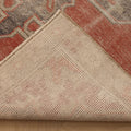Vintage Nevşehir Turkish Area Rug 4x8 ft — Red & Beige Distressed