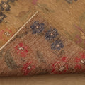 Vintage Isparta Turkish Area Rug 5x9 ft — Beige & Brown Floral