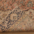 Vintage Isparta Turkish Area Rug 5x11 ft — Beige & Red Floral