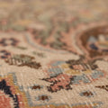 Vintage Isparta Turkish Area Rug 5x11 ft — Beige & Red Floral