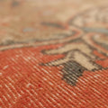 Vintage Isparta Turkish Area Rug 4x6 ft — Red & Brown Floral