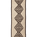 Vintage Southeastern Persian Style Runner Rug 3x10 ft — Beige & Brown Geometric