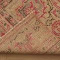 Vintage Isparta Turkish Runner Rug 3x7 ft — Red & Beige Floral