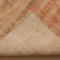 Vintage Isparta Turkish Runner Rug 2x5 ft — Beige & Orange Distressed