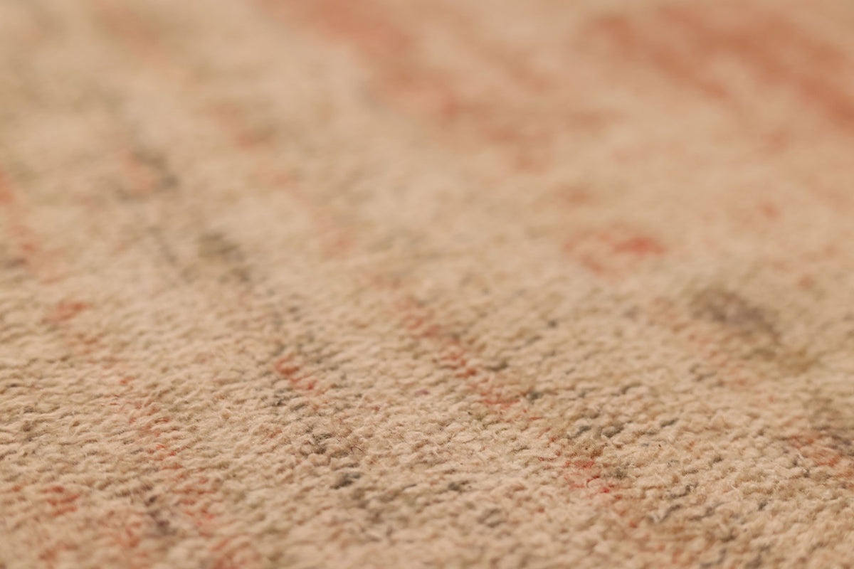 Vintage Isparta Turkish Runner Rug 2x5 ft — Beige & Orange Distressed